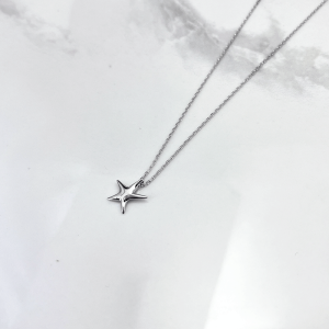 گردنبند زنانه نقره مدل ستاره