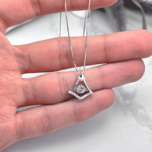 گردنبند اسپرت دخترانه مینیمال تک نگین