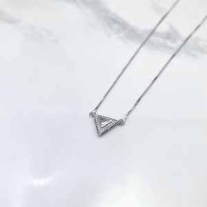 مدال هندسه گردنبند نقره دخترانه