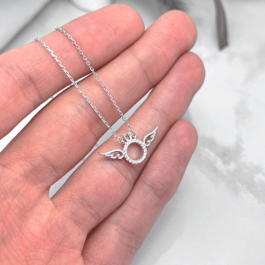 گردنبند دخترانه مینیمال اسپرت بال و حلقه