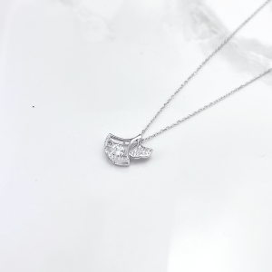 گردنبند نقره ایتالیایی گلبرگ