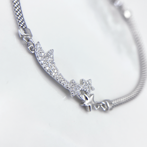 دستبند نقره ایتالیایی دخترانه