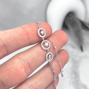 دستبند دخترانه دایره ستاره