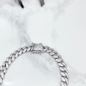 قفل مقاوم دستبند نقره زنانه کارتیر