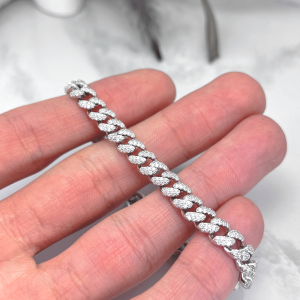 بافت نرم دستبند کارتیر نقره