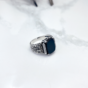 انگشتر مشکی اسپرت مردانه