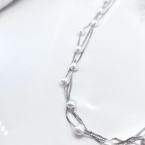 گردنبند نقره دخترانه سه لاین