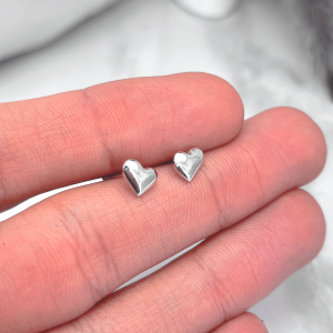 گوشواره نقره قلب