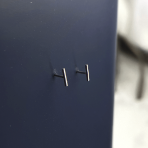 گوشواره میله نقره دخترانه