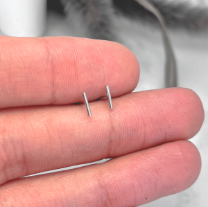 گوشواره نقره دخترانه میله