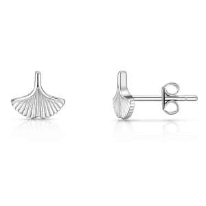 گوشواره نقره دخترانه مدل صدف