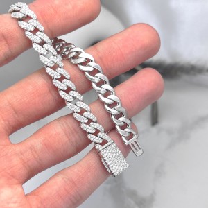 دستبند نقره کارتیه نگین