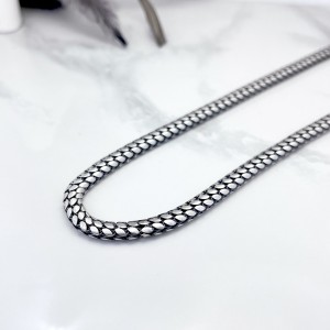 زنجیر نقره پوست مار