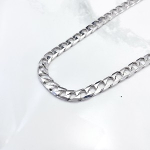 زنجیر نقره مردانه کارتیه تخت