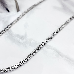 زنجیر کرال نقره مردانه