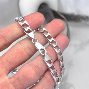 زنجیر کارتیه نقره تخت
