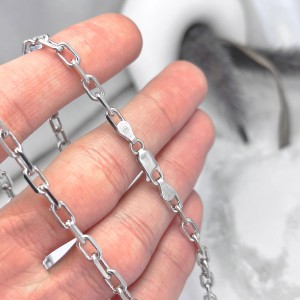 زنجیر هرمس  نقره مردانه