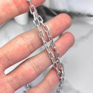 زنجیر نقره هرمس ایتالیایی