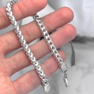 دستبند ایتالیایی بافت سه بعدی