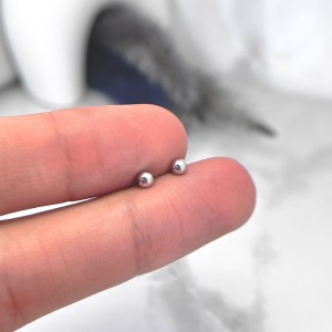 پیرسینگ نقره گوی دایره