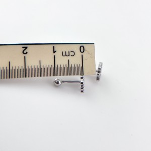 اندازه پیرسینگ نقره گوش