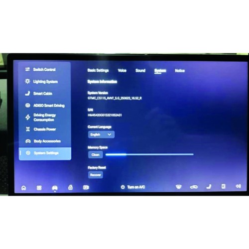 نرم افزار انگلیسی کردن تویوتا BZ3X