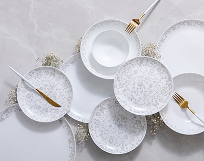 سرويس غذاخوري نورا نقره اي  كد 210