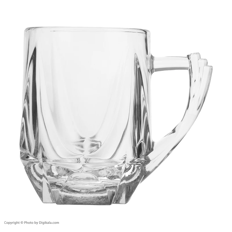 لیوان دسته دار نوری تازه مدل استاتيك بسته 6 عددی