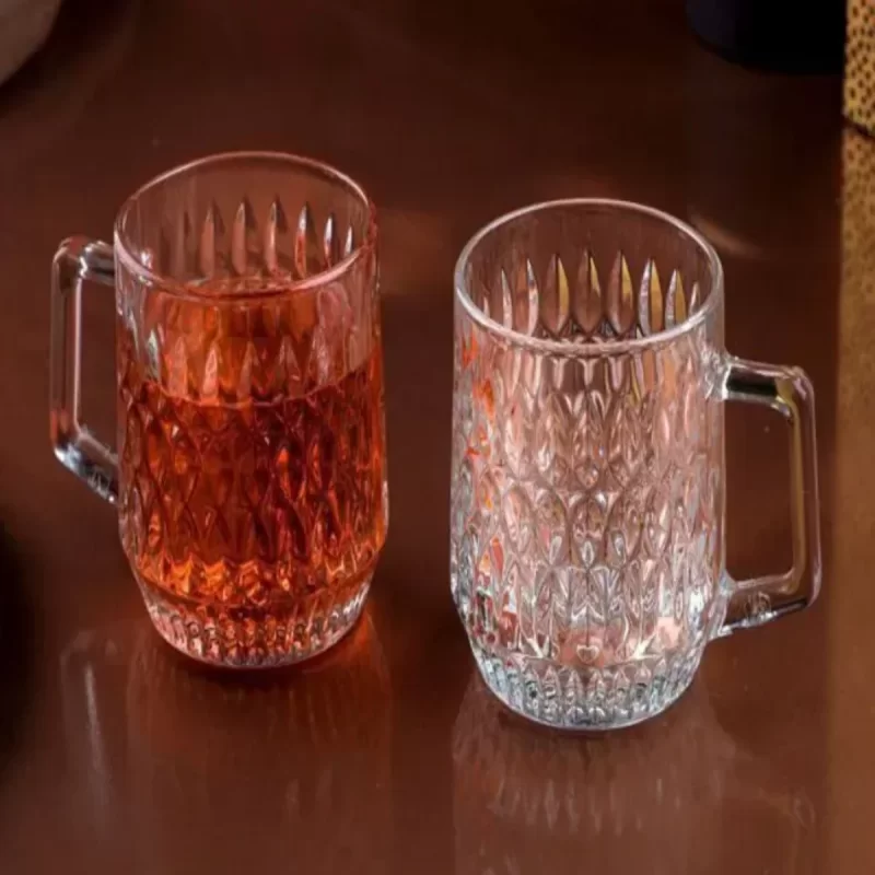 نیم ليوان دسته دار زنگان مدل نانسی بسته 6 عددی