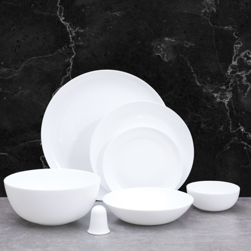 سرويس ٢٨ پارچه سفيد پارس اپال مدل الگانس