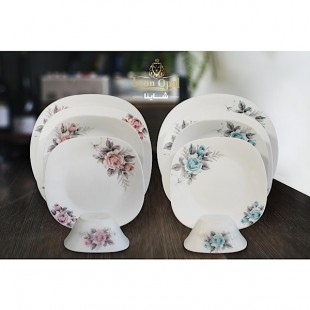 سرويس ٢٦ پارچه لئون اپال (مقصود) قالب مربع مدل شاینا