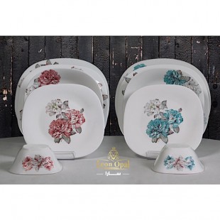 سرويس ٢٦ پارچه لئون اپال (مقصود) قالب مربع مدل سارا