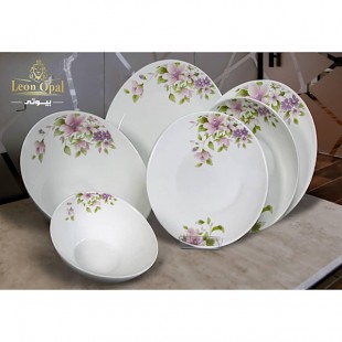 سرويس ٢٦ پارچه لئون اپال (مقصود)  قالب بیضی مدل بیوتی