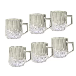 نیم ليوان دسته دار زنگان مدل مارینا بسته 6 عددی