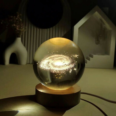 چراغ خواب مدل گوی کریستالی در طرح های مختلف