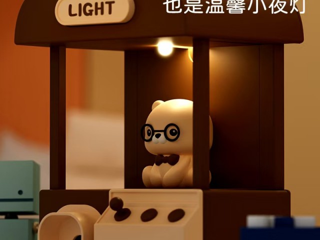 چراغ خواب رومیزی شارژی طرح عروسک خرسی تراش دار