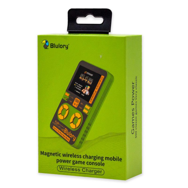 کنسول بازی دستی و پاوربانک بی‌سیم مگنتی بلولوری مدل Games Power