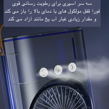 پنکه مه پاش ۲ فن با ۳ سرعت و ریموت کنترل چرخشی(سایز بزرگ)