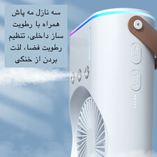 پنکه مه پاش ۲ فن با ۳ سرعت و ریموت کنترل چرخشی(سایز بزرگ)