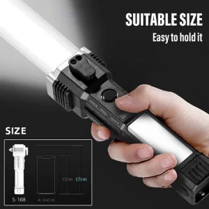 چراغ قوه چند کاره با پاور بانک LED 3W TORCH(دقت کنید با پاور بانک)
