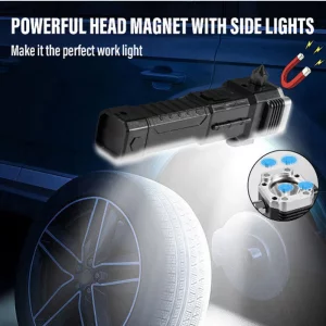 چراغ قوه چند کاره با پاور بانک LED 3W TORCH(دقت کنید با پاور بانک)