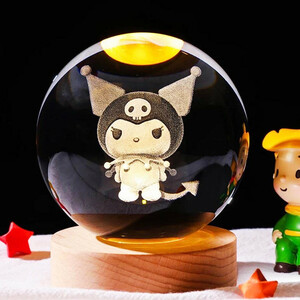 چراغ خواب مدل گوی کریستالی کورومی