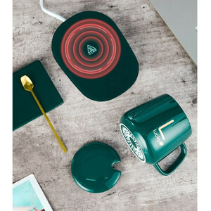 ماگ حرارتی لاکی مدل هیتردار به همراه صفحه گرم کن