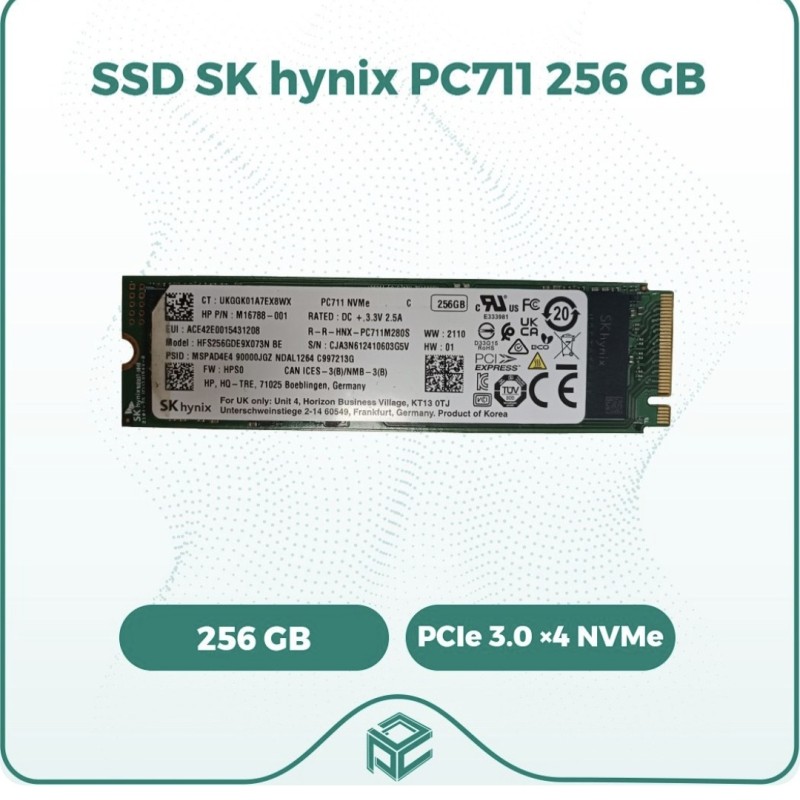 حافظه اس اس دی اسکای هاینیکس کارکرده SSD M.2 SK hynix PC711 NVMe 256 GB