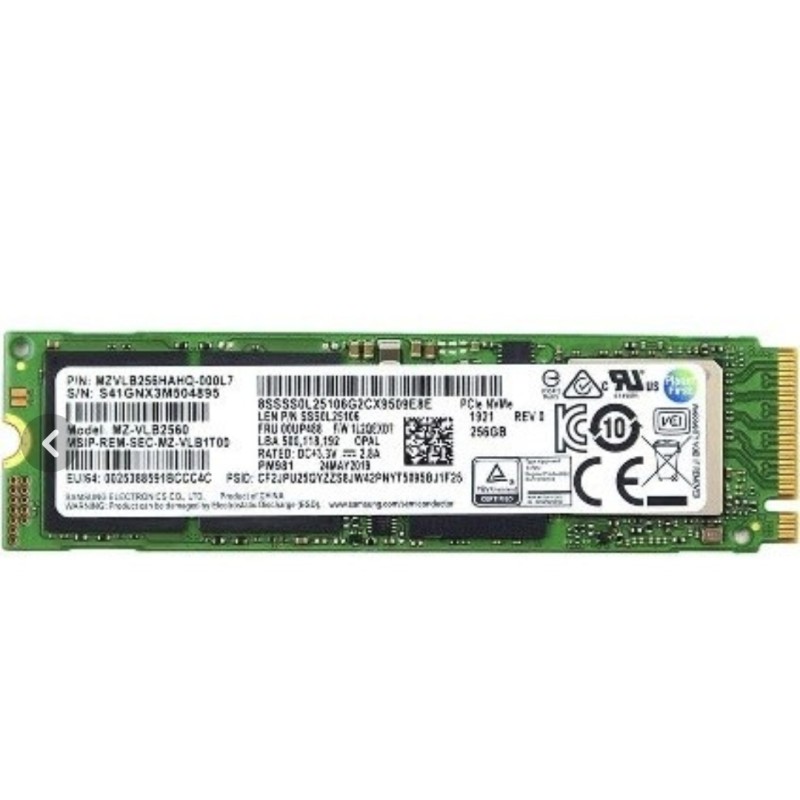حافظه SSD سامسونگ مدل Pm981 NVMe M.2 256GB استوک