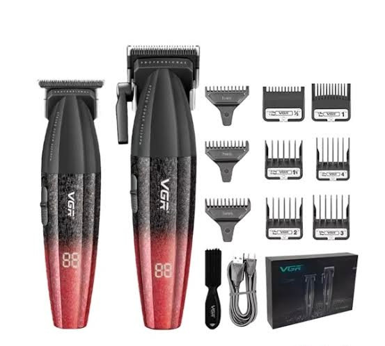 ست ماشین اصلاح موی سر و صورت وی جی ار مدل V-640 بسته 2 عددی