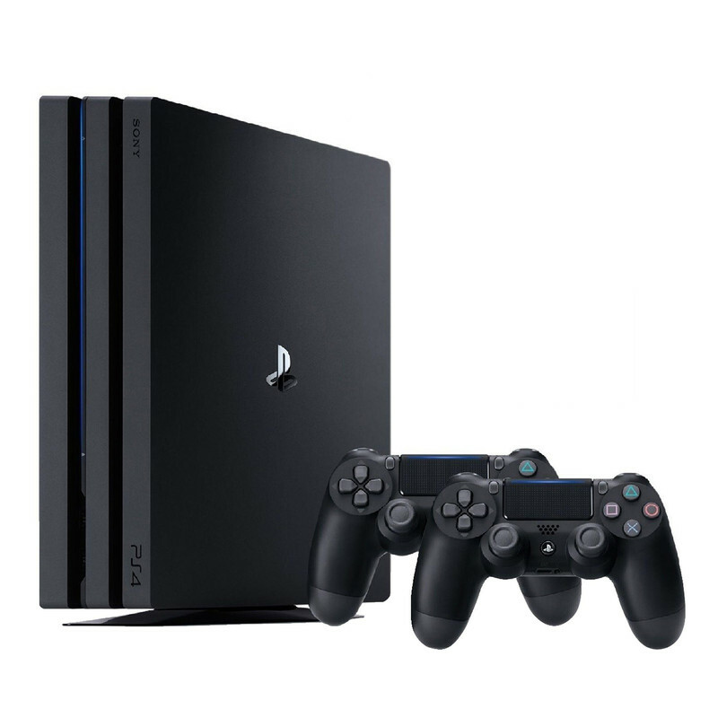 کنسول بازی سونی مدل Playstation 4 Pro 2018 کد CUH-7216B Region 2 ظرفیت 1 ترابایت در حد آکبند دو دسته
