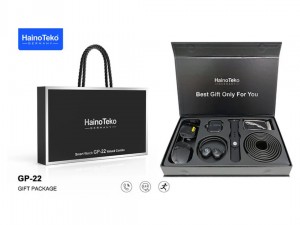 بسته‌بندی ساعت هوشمند Haino Teko GP-22 به همراه متعلقات داخل جعبه