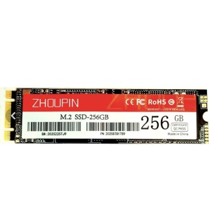 حافظه استوک  مدل m2 SSD  برند هارد Zhoupin ژوپین ۲۵۶ گیگابایت M.2 کارکرده