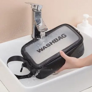 کیف آرایشی چرمی مدل واش بگ